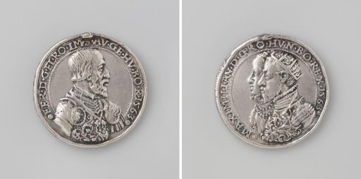 In honor of Ferdinand I, German Emperor, his son Maximilian II and his wife Maria