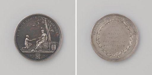 Medal of the Society for the General Good, awarded to Edze Rienks Zoutman