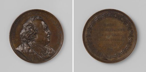Jean Francois Ducis, playwright, medal presented to his birthplace Versailles
