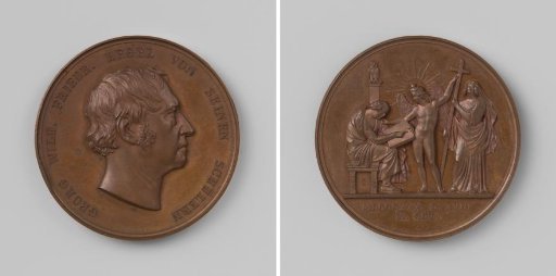 Georg Wilhelm Friedrich Hegel, medal presented by his pupils