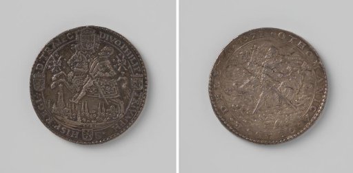 Victory over the Turks in the Battle of Lepanto, medal struck by order of the city of Utrecht