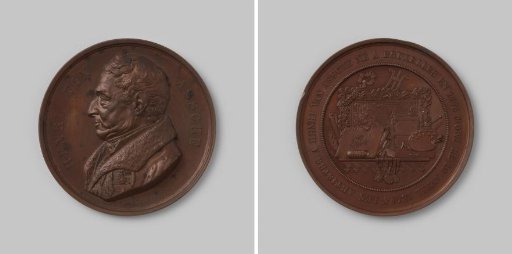 Death of Henri van Assche, Painter in Brussels, Medal Struck at the Request of the Artists