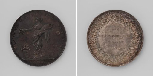 Society for Agriculture and Botany in Utrecht, medal awarded to F.H.J. van der Hoop