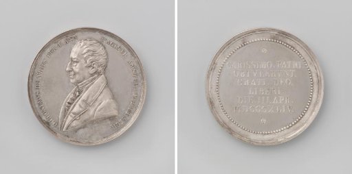 Jeronimo de Vries (Hieronymus de Vries), fifty years clerk and secretary in Amsterdam, medal struck at the behest of his children