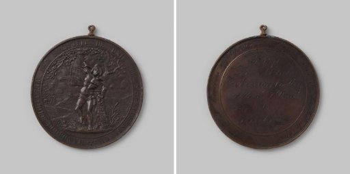 National Archery Competition of the Society de Unie in 's-Hertogenbosch, medal awarded as third prize to the archery society Allianced'Union