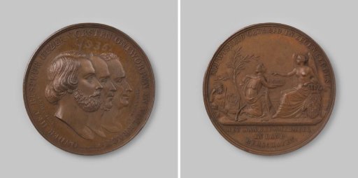 Drainage of the Haarlemmermeer, in honor of Willem I, II and III, Kings of the Netherlands