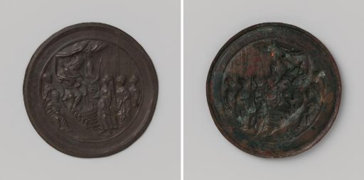 Lid of a Snuffbox, Solomon Receiving the Queen of Sheba