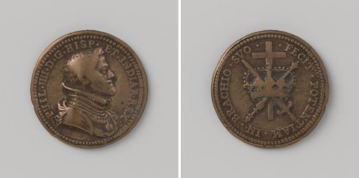 Victories of the Spaniards over Ernst of Mansfeld, medal in honor of Philip IV of Spain