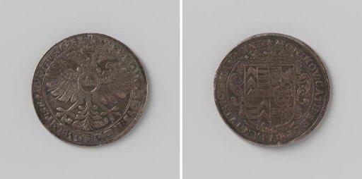 Taler from Hanau-Münzenberg of Catherine of Orange, Daughter of Prince William I and Regent of Hanau-Münzenberg (1612-1626) for Her Son Philip Maurice (1612-1638)