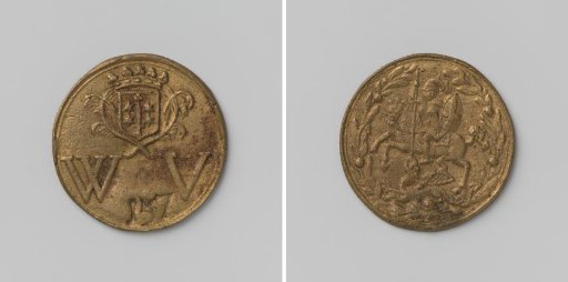 Haarlem Civic Guard, Civic Guard Medal of the White Banner with no. 157