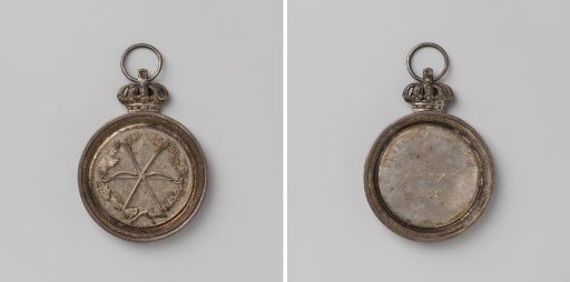 Goose shooting at Beveren, medal with inscription 'zijde vogel No. 3'