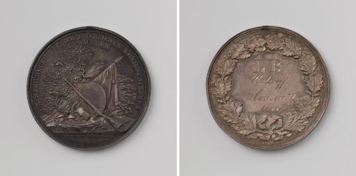 Festive royal shooting, prize medal in honor of L.B., corporal Hansen II