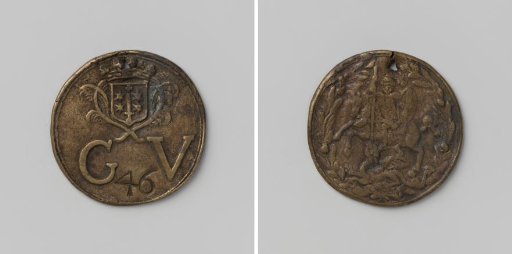 Haarlem Civic Guard, Shot Medal of the Yellow Banner with no. 46