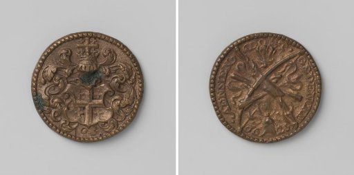 Confraternity of the Noble Crossbow of Middelburg, crossbowman's medal with no. 103