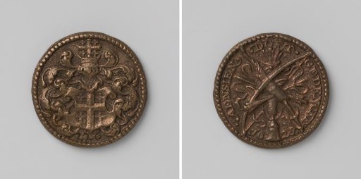 Confraternity of the Noble Crossbow of Middelburg, crossbowman's medal with no. 226