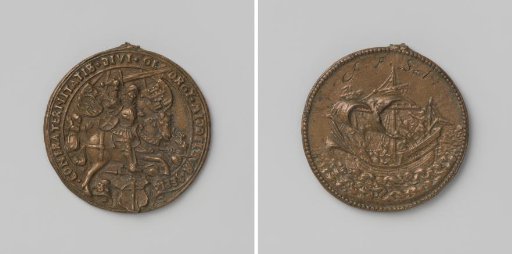 Confraternity of St. George of Middelburg, crossbowman's medal by J.F. Sael