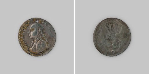 William V, Prince of Orange-Nassau, badge made from a Dutch coin of the city of Utrecht