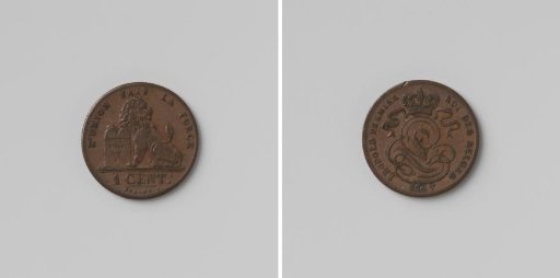 One Centime of Leopold I, King of the Belgians