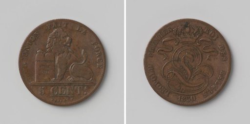 Five Cents of Leopold I, King of the Belgians