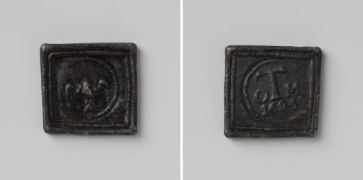 Old men's home in Rotterdam, a token entitling the holder to peat during distribution