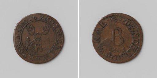 City of Antwerp, a token granting the right to bread during distribution