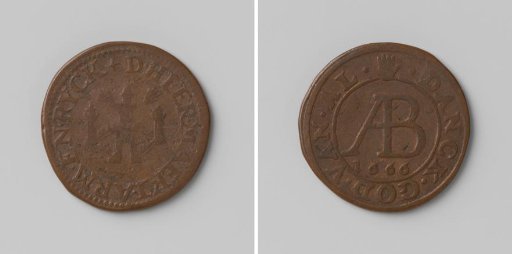 City of Antwerp, token entitling the holder to bread during distribution