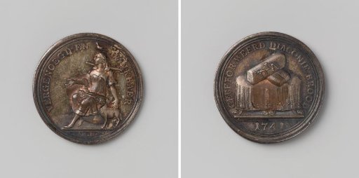 Reformed Diaconate of Amsterdam, medal in the form of a poor relief medal entitling needy church members to bread upon distribution