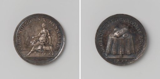 Reformed Diaconate of Amsterdam, medal in the form of a poor relief medal, presented to newly appointed deacons and deaconesses