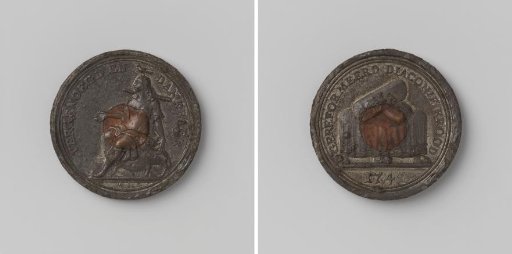 Reformed Diaconate of Amsterdam, Alms Medal Granting Needy Church Members the Right to Bread During Distribution