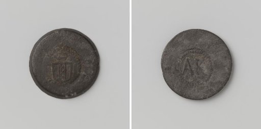 City of Amsterdam, poor relief token with inscription AK