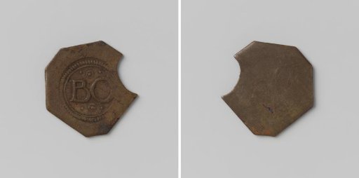 Poor Relief Token with Inscription BO