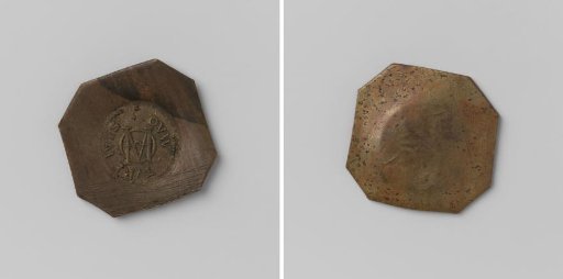 Oudezijds Almshouse in Amsterdam, Poor Relief Token Entitling the Recipient to Peat from the Peat House