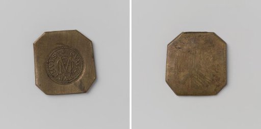 Oudezijds Almshouse in Amsterdam, Lead Token Entitling the Recipient to Peat from the Peat House