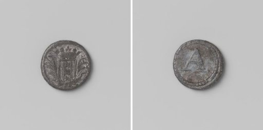 Poor relief medal with letter A