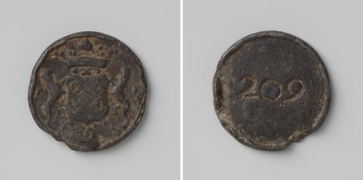 City of Leiden, lead token no. 209