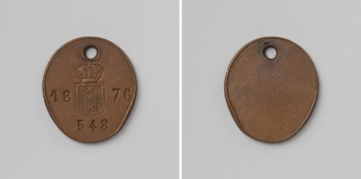 City of Amsterdam, lead plate no. 548