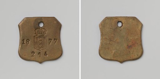City of Amsterdam, lead plate no. 214