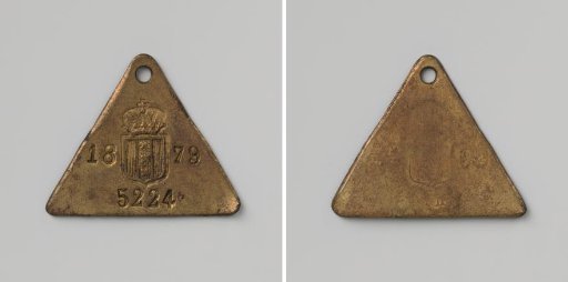 City of Amsterdam, lead plate no. 5224