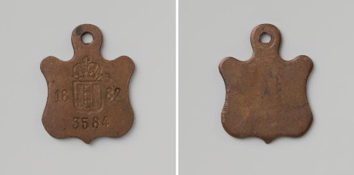 City of Amsterdam, lead plate no. 3166