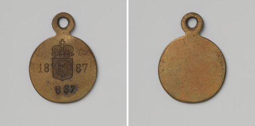 City of Amsterdam, lead plate no. 837