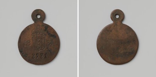 City of Amsterdam, lead plate no. 3731