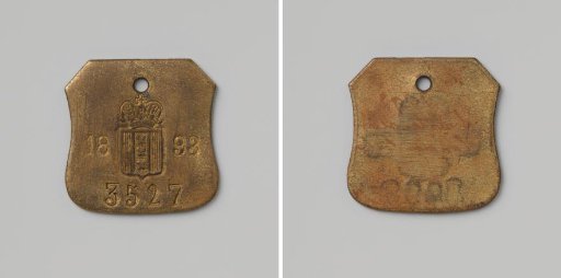 City of Amsterdam, lead tag no. 3527