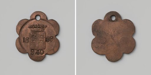 City of Rotterdam, lead plate with no. 940