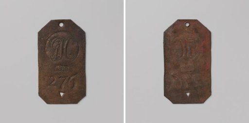 Foundling Hospital in 's-Hertogenbosch, lead plate no. 276