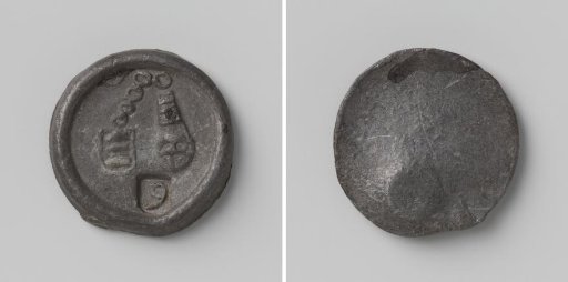 Town of Enkhuizen, lead seal with number 9