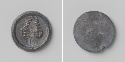 Town of Enkhuizen, lead seal with number 15