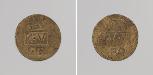 Third Establishment of the Veenhuizen Colony, House Token Struck by Order of the Society of Benevolence, Worth 25 Cents