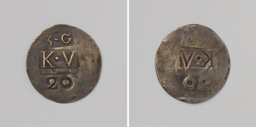 Second Establishment of the Veenhuizen Colony, House Token Struck by Order of the Maatschappij van Weldadigheid, Value Twenty Cents