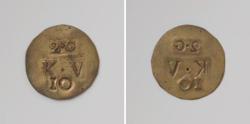 Second Establishment of the Veenhuizen Colony, House Token Struck by Order of the Maatschappij van Weldadigheid, Value Ten Cents