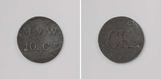 House Token Struck by Order of the Society of Benevolence, Worth Ten Cents, for the Benefit of the Ordinary Colonies